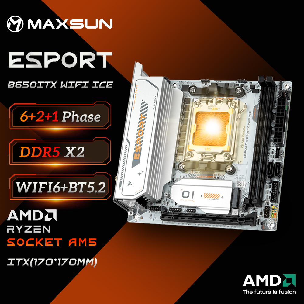 B650 Itx Motherboard Wifi - Placa base MAXSUN B650M ITX AMD